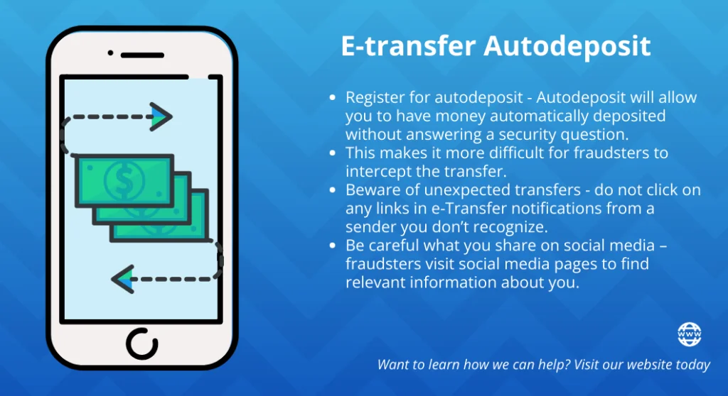E-transfer Autodeposit