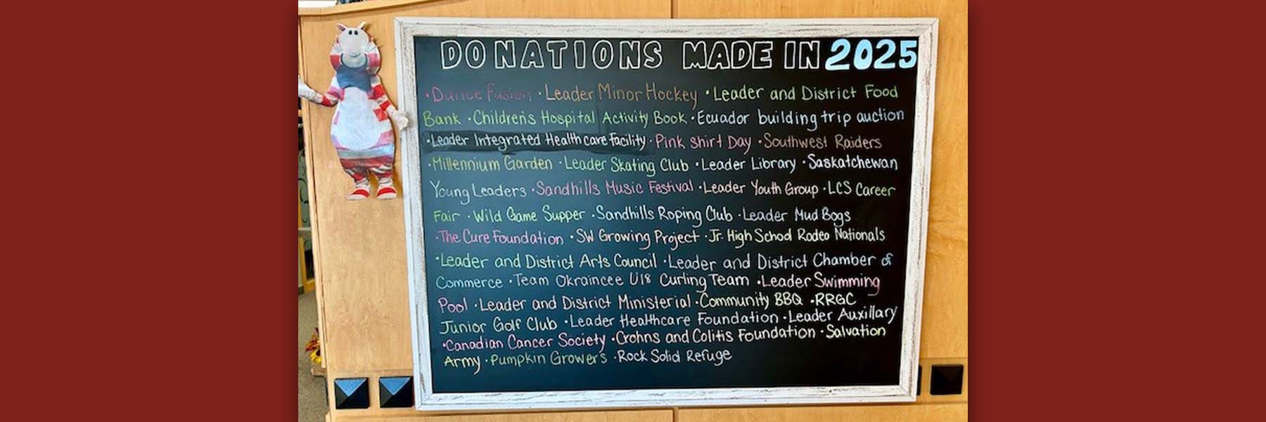 Sandhills Credit Union Community Donations