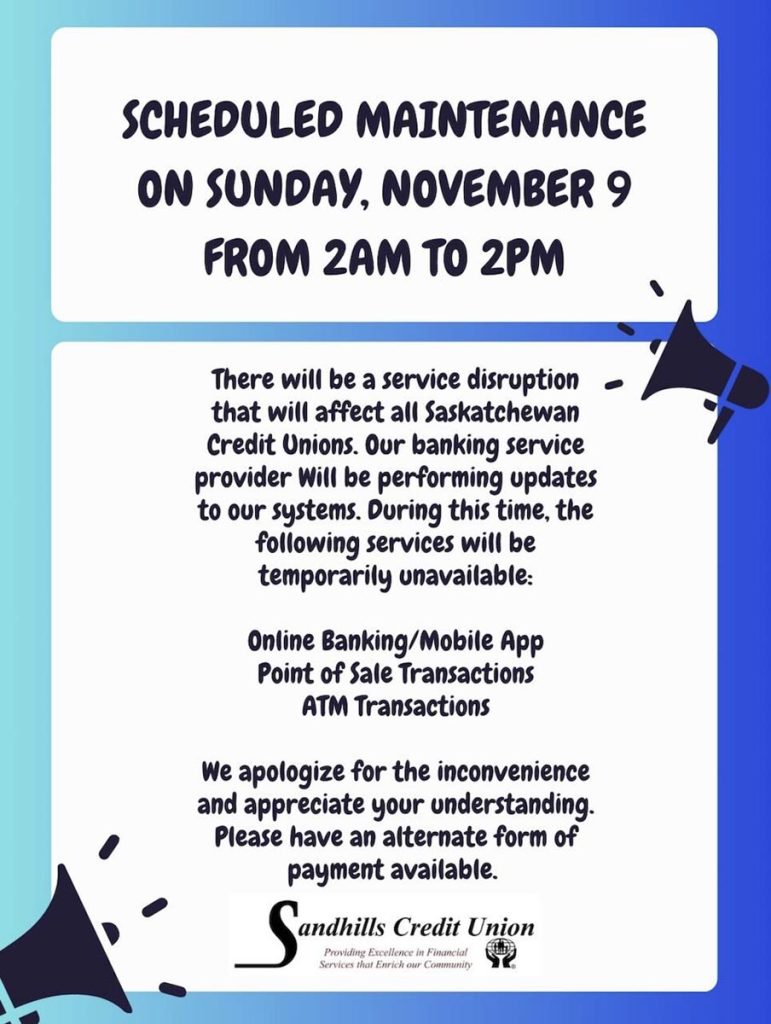 Scheduled maintenance on Sunday, November 9 from 2 AM to 2 PM